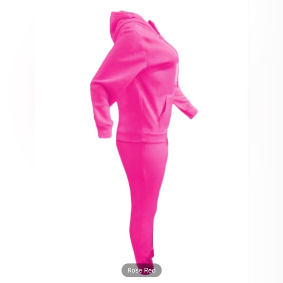 Casual Drawstring Pantsuits Two-piece Set, Loose Long Sweatpants Set - Picture 11 of 11